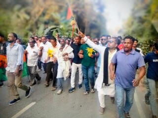 চরপার্বতী ইউনিয়নে বিএনপি প্রার্থী ফখরুল ইসলামের পক্ষে মুখরিত গণমিছিল: