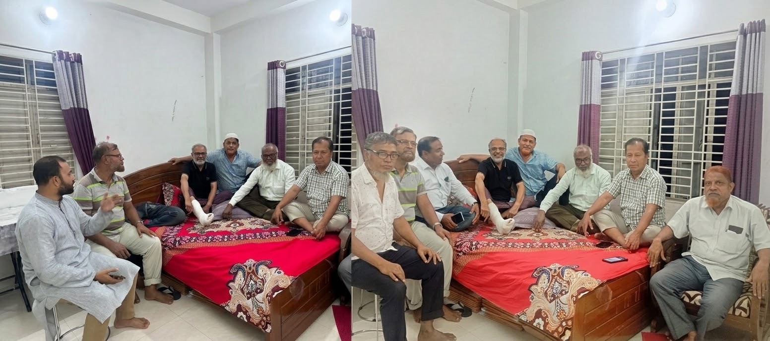আহত প্রধান শিক্ষক আমির হোসেনের বাসায় ঐক্যজোট নেতৃবৃন্দ :দ্রুত সুস্থতা কামনা
